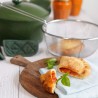 Voir la slide Panier à Pâtes / Friture en Inox pour l'Incroyable Cocotte 28 cm