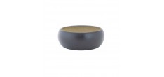 Divine Moon Kom Antraciet Grijs/Oker 11 cm