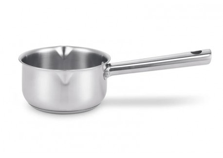 Cicla 3 Gerecycleerde RVS steelpan met 2 schenktuiten 12 cm 0,7 l