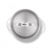 Zie dia Cicla 3 Gerecycleerde RVS braadpan/stoofpot met Glazen deksel 20 cm 2,