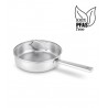 Voir la slide Cicla 3 Sauteuse Inox Recyclé avec Couvercle en Verre 24 cm 3,2 l