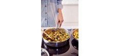Cicla 3 Sauteuse Inox Recyclé avec Couvercle en Verre 24 cm 3,2 l