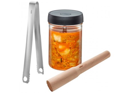 Nativo Set om te Fermenteren Pot + Gewicht + Stamper + Tang