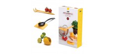 Pasta Grande Set Cuillère à Spaghetti + Repose Cuillère + Presse Citro