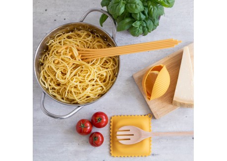 Pasta Grande Set Cuillère à Spaghetti + Repose Cuillère + Presse Citro