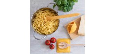 Pasta Grande Set Cuillère à Spaghetti + Repose Cuillère + Presse Citro