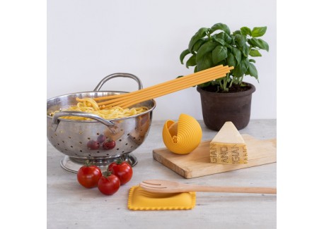 Pasta Grande Pastalepelset + Lepelsteun + Citroenpers 3 st