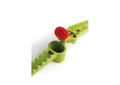 Garligator Presse Ail Crocodile Vert + Brosse de Nettoyage