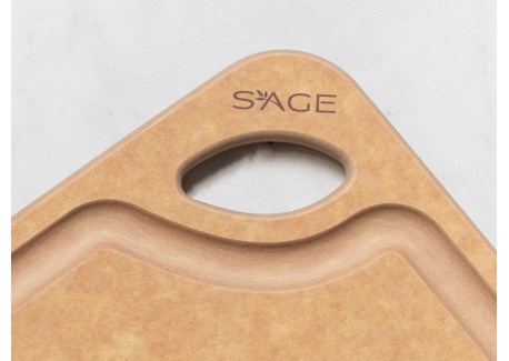 Dunne Snijplank van Paperstone-vezels 30x45 cm met sapopvangbak Nature