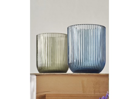 Twisty Waterglas 26 cl Blauw