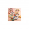 Zie dia Aumm Italiaans Pizzabord 31 cm "Ciao Bella" Rood