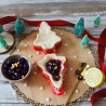 Zie dia Mal voor Flap / Empanadas Kerstboom 11x9 cm