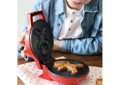 Mini Gaufrier "Gingerbreadman" Bonhomme Pain d'épices Noël Individuel