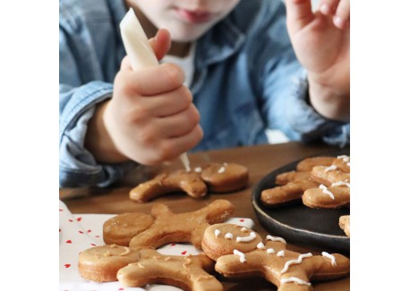 Mini Gaufrier "Gingerbreadman" Bonhomme Pain d'épices Noël Individuel