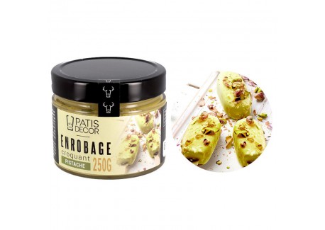 Pistachecoating/glazuur met Walnootchips in Rocher-stijl 250 g