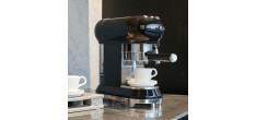 Machine à Café Expresso "Années 50" Compacte Noir ECF02BLEU
