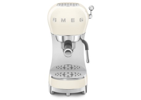 Machine à Café Expresso "Années 50" Compacte Blanc Crème ECF02CREU