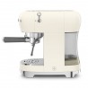 Zie dia Espressomachine "50s" Compact Witte Creme ECF02CREU
