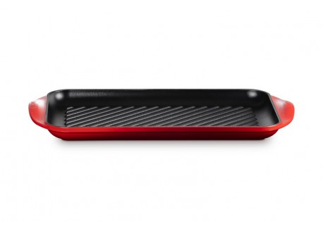XL Rechthoekig Gietijzeren Grill 40 cm kersenrood