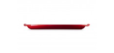 Grill en Fonte Rectangulaire XL 40 cm Rouge Cerise