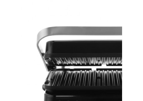 Bistro Elektrische Grill en Plancha in RVS Omkeerbare platen 2 in 1