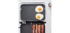 Bistro Grill et Plancha Electrique en Inox Plaques Réversibles 2 en 1