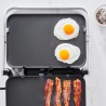 Zie dia Bistro Elektrische Grill en Plancha in RVS Omkeerbare platen 2 in 1