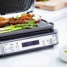 Zie dia Bistro Elektrische Grill en Plancha in RVS Omkeerbare platen 2 in 1