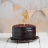 Voir la slide Chiffre 9 Décoration Gâteau Ballon Doré 3D 