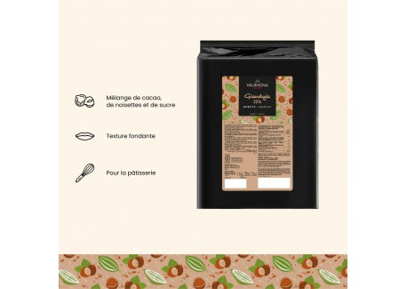 Gianduja Hazelnootmelk 35% Tablet 1 kg