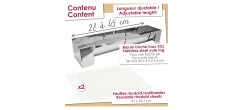 Kit Moule à Bûche Inox XXL Extensible 28-45 cm