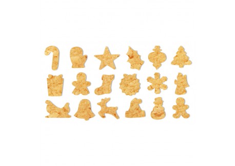 Seau de 18 Emporte Pièces à Biscuits de Noël