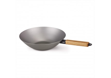 Nomad  Koolstofstaal Wok 31 cm
