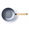 Zie dia Nomad  Koolstofstaal Wok 31 cm