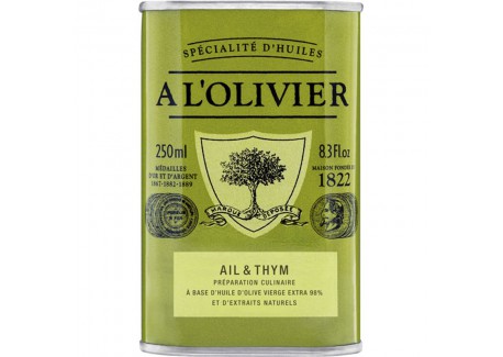 Huile d'Olive Ail et Thym 250 ml
