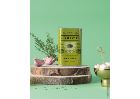 Huile d'Olive Ail et Thym 250 ml