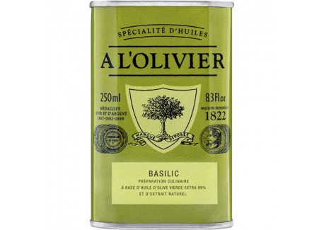 Huile d'Olive Basilic 250 ml