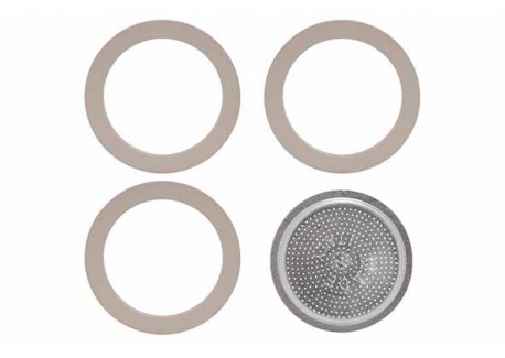 Moka Express Joints + Filter voor 12 kops Italiaanse koffiezetter