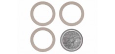 Moka Express Joints + Filter voor 12 kops Italiaanse koffiezetter