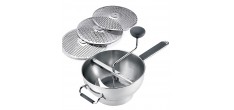 Groentemolen van RVS 22 cm + 3 schijven