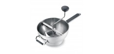 Deluxe Moulin à Légumes Passe-Vite Manuel en Inox 22 cm + 3 Disques