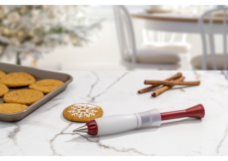 Stylo Pâtissier pour Décoration Chocolat Trait Fin ou Epais Silicone 1