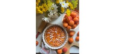 Tourtière Céramique 28x6 cm Argile Blanc Cassé