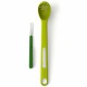 Scoop & Pick Longue Cuillère perforée et Fourchette 2-en-1 Vert