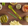 Zie dia Scoop & Pick Lange Geperforeerde Lepel en Vork 2-in-1