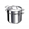 Voir la slide Chef Marmite Inox 24 cm 7,6 L avec Couvercle + Panier à Pates