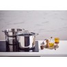 Zie dia Chef Marmite met RVS deksel 24 cm 7,6 L + pastamand