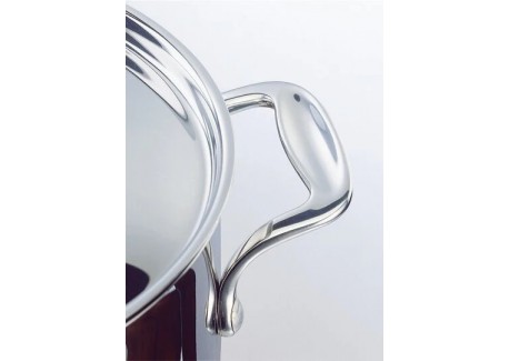 Chef Marmite met RVS deksel 24 cm 7,6 L + pastamand