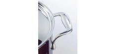 Chef Marmite Inox 24 cm 7,6 L avec Couvercle + Panier à Pates