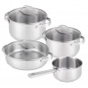Voir la slide Cicla 3 Batterie de Cuisine Casseroles Inox Recyclé 4 pcs